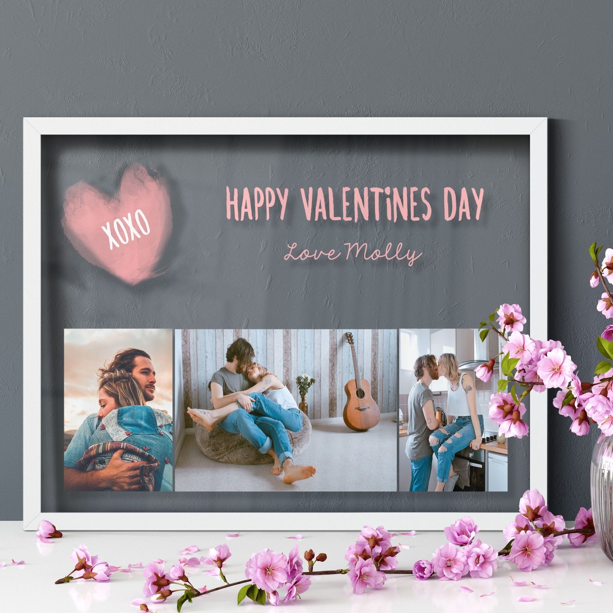 Custom Photo Frame | Valentine's Day Gift | Transparent Frame