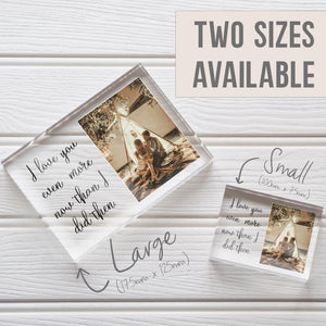 Personalized Anniversary Gift For Wife | Birthday Gift For Husband | Wedding Gift For Wife PhotoBlock - Unique Prints