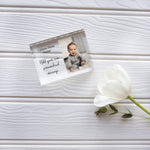 Load image into Gallery viewer, Personalized Baby Picture Frame | New Baby Boy Gift | Twin Baby Gift Picture Frame PhotoBlock - Unique Prints
