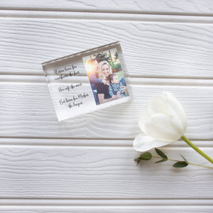 Personalized Gift For Mom From Son | Mother Of Groom Gift From Son | Elegant Mom Birthday Gift From Son PhotoBlock - Unique Prints