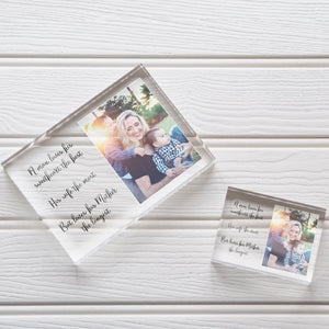Personalized Gift For Mom From Son | Mother Of Groom Gift From Son | Elegant Mom Birthday Gift From Son PhotoBlock - Unique Prints