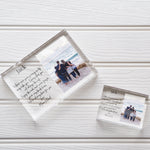 Load image into Gallery viewer, Personalized Gift For Son From Parents | Gift Engraved For Son From Mom | Son Gift From Dad PhotoBlock - Unique Prints

