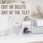 Load image into Gallery viewer, Personalized Gift For Son From Parents | Gift Engraved For Son From Mom | Son Gift From Dad PhotoBlock - Unique Prints
