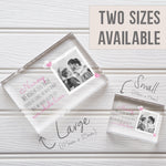 Load image into Gallery viewer, Personalized Grandma Gift Picture Frame | Grandma First Birthday Gift | Great Grandma Gift PhotoBlock - Unique Prints
