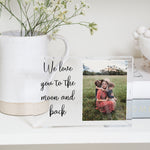 Load image into Gallery viewer, Personalized Mom Photo Gift Plaque, Mom Picture Frame, Family Photo Gift, Mummy Photo Frame, PhotoBlock - Unique Prints
