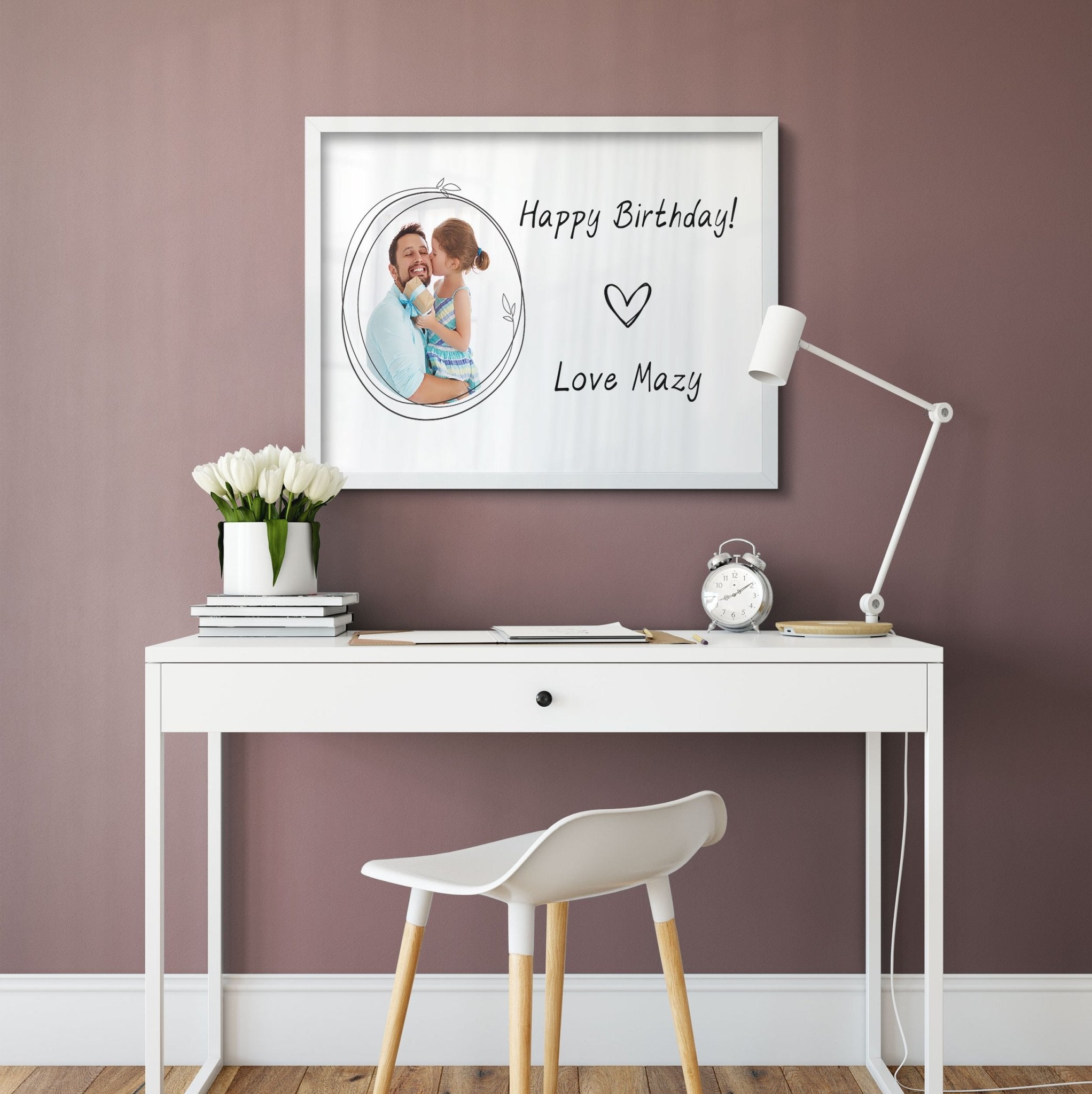Photo Birthday Gift | Custom Message Gift | Custom Quote Frame