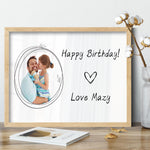 Load image into Gallery viewer, Photo Birthday Gift | Custom Message Gift | Custom Quote Frame
