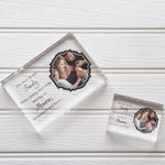 Load image into Gallery viewer, Poetic Quote Family Photo Glass Block | Family Photo Frame | Custom Photo Frame | Personalized Photo Frame | Poetry Print PhotoBlock - Unique Prints
