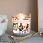 Load image into Gallery viewer, Sisters Custom Photo Candle Holder | Bride Gift Ideas from Sis | Girl Siblings Personalized Votive Glass with Picture | Home Decor Present Candleholder - Unique Prints
