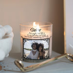 Load image into Gallery viewer, Sisters Quotes Customized Photo Candle Holder | Sis Quotation Gift Ideas | Personalized Votive Glass with Picture | Home Decor Present Candleholder - Unique Prints
