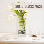 Load image into Gallery viewer, Sisters Quotes Customized Photo Glass Vase | Sis Quotation Gift Ideas | Personalized Acrylic Crystal Picture Flower Stand Home Decor Vase - Unique Prints
