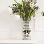 Load image into Gallery viewer, Soul Sister Gift Custom Photo Glass Vase | Unbiological Sis / Sister-In-Law Present Idea | Personalised Flower Stand with Picture Decor Vase - Unique Prints

