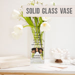 Load image into Gallery viewer, Soul Sister Gift Custom Photo Glass Vase | Unbiological Sis / Sister-In-Law Present Idea | Personalised Flower Stand with Picture Decor Vase - Unique Prints
