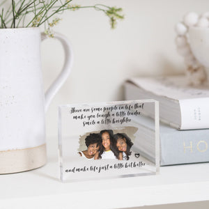 Soul Sister Gift | Unbiological Sister Present | Sister In Law Gift PhotoBlock - Unique Prints