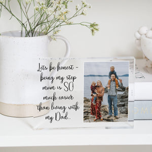 Step Mom Gift | Gifts For Step Mum | Step mother Gift PhotoBlock - Unique Prints
