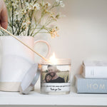 Load image into Gallery viewer, Stepdad Custom Photo Glass Candleholder | Stepfather Thank You Gift Ideas | Personalised Votive Holder with Picture | Father&#39;s Day Present Candleholder - Unique Prints

