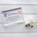 Load image into Gallery viewer, Teacher Gift, Desk Sign For Teacher, End Of Term Gift, Instructor Present, Gift For Coach, Teacher Goodbye Gift PhotoBlock - Unique Prints
