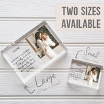 Load image into Gallery viewer, Thankyou For Helping Me Grow | Thankyou Present | Godparent Gift PhotoBlock - Unique Prints
