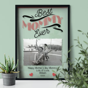 Mom Keepsake Gift | Best Mommy Ever | Frame Decoration