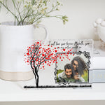 Load image into Gallery viewer, VALENTINES PHOTO FRAME | Personalised Glass Picture Frame | Couples Glass Frame | Custom Love Tree PhotoBlock - Unique Prints

