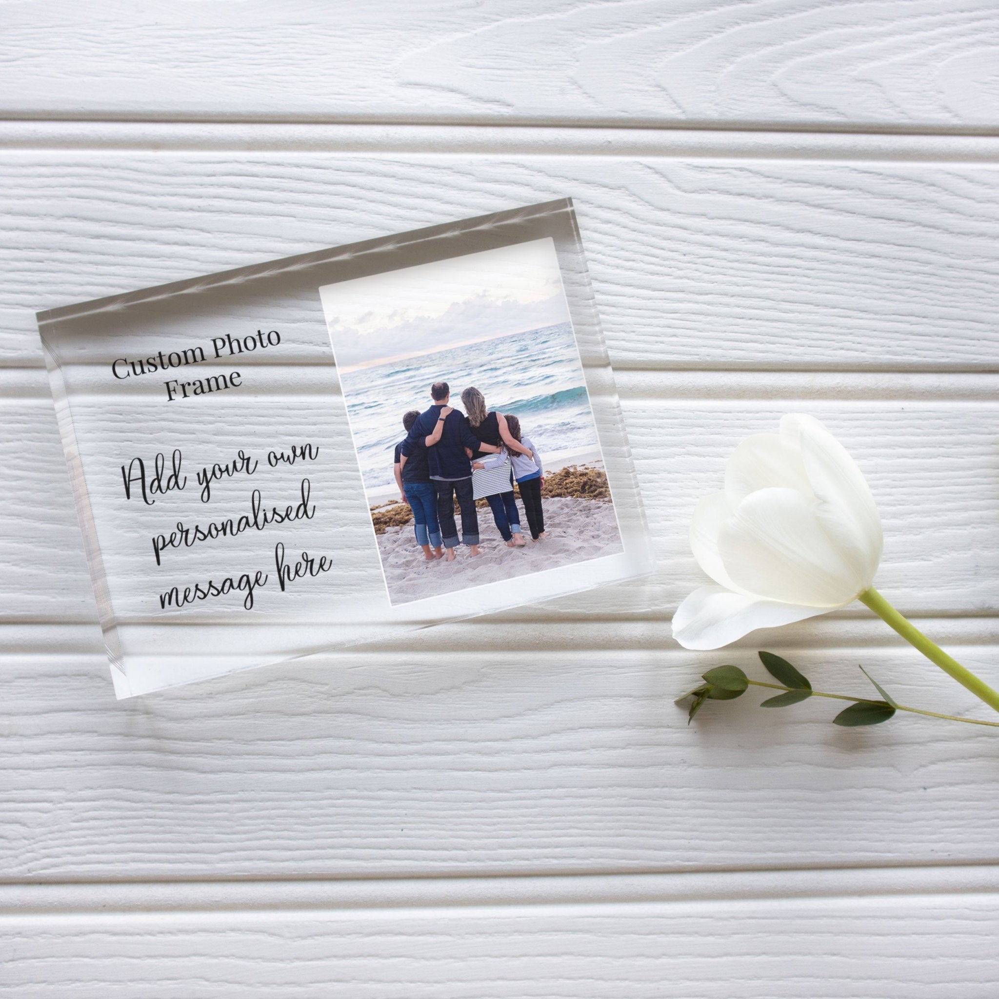 We Are Family Photo Frame | 5x7 Family Picture Frame | Customized Family Picture PhotoBlock - Unique Prints
