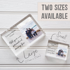 We Are Family Photo Frame | 5x7 Family Picture Frame | Customized Family Picture PhotoBlock - Unique Prints