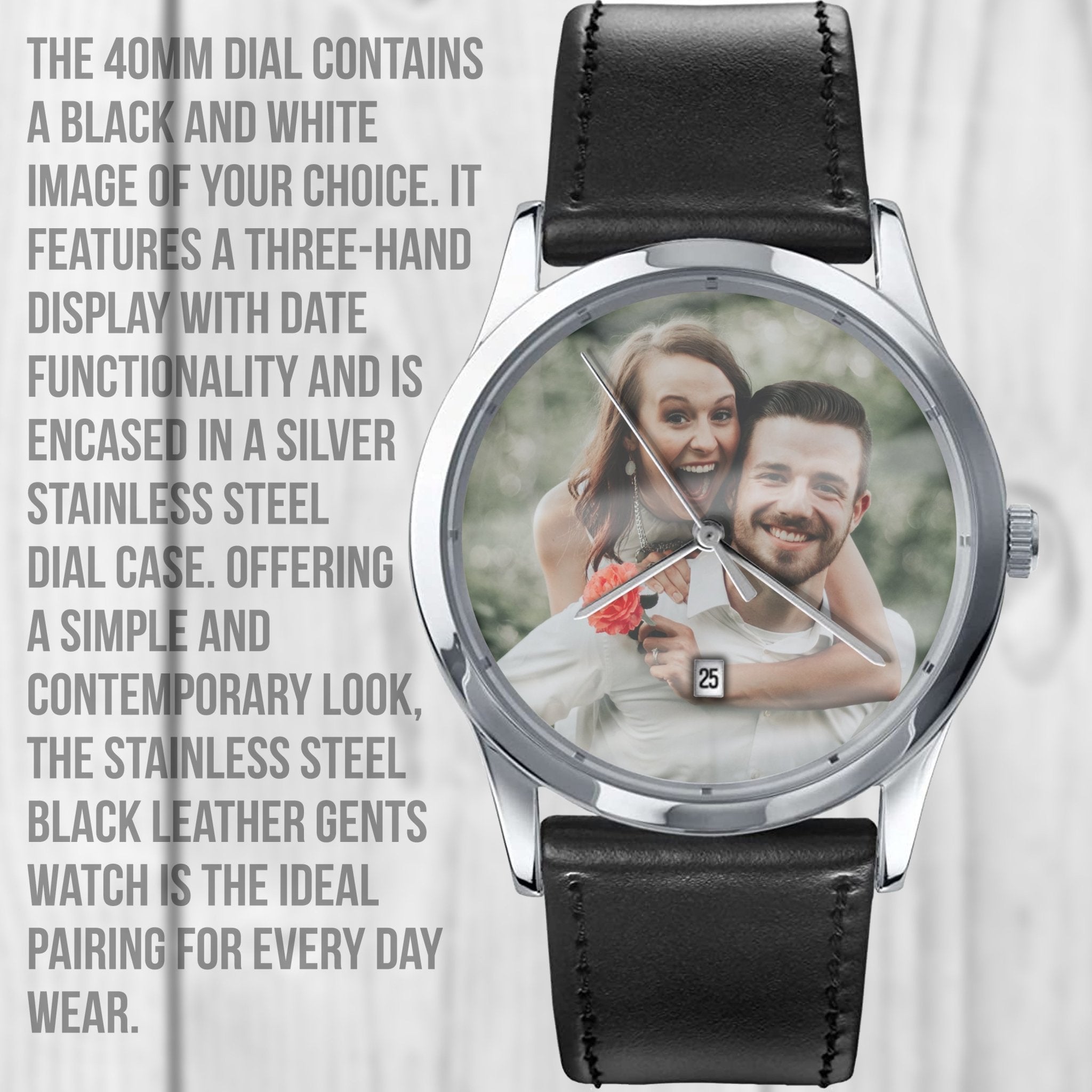Wedding Gift For Groom | Custom Photo Watch | Keepsake Watch Gift