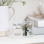 Load image into Gallery viewer, Wedding Photo Frame, Unique Wedding Gift, Custom Wedding Gift PhotoBlock - Unique Prints
