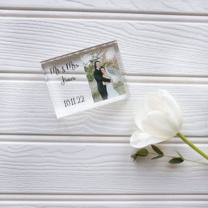 Wedding Photo Frame, Unique Wedding Gift, Custom Wedding Gift PhotoBlock - Unique Prints