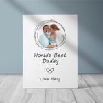 Load image into Gallery viewer, World&#39;s Best Daddy | Father&#39;s Day Gift | Personalised Canvas
