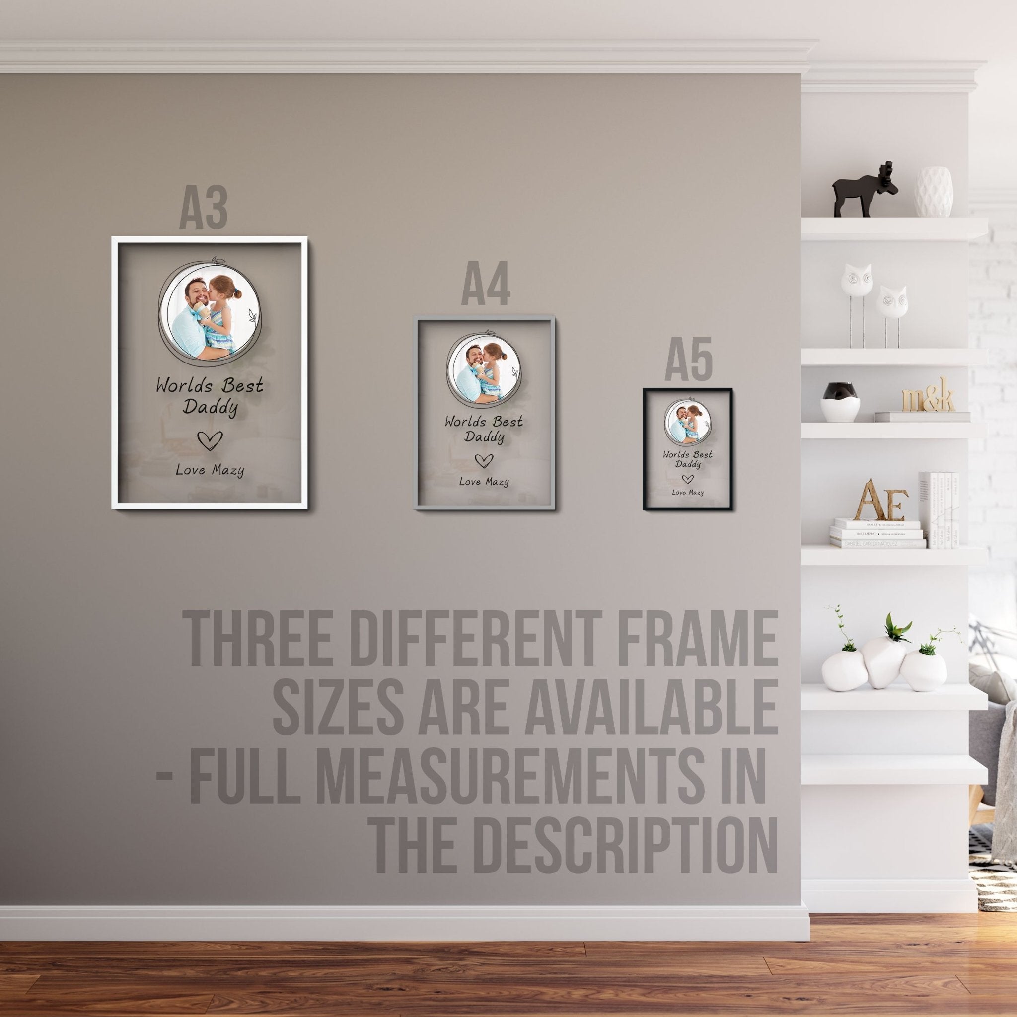 World's Best Daddy | Transparent Photo Frame | First Father's Day
