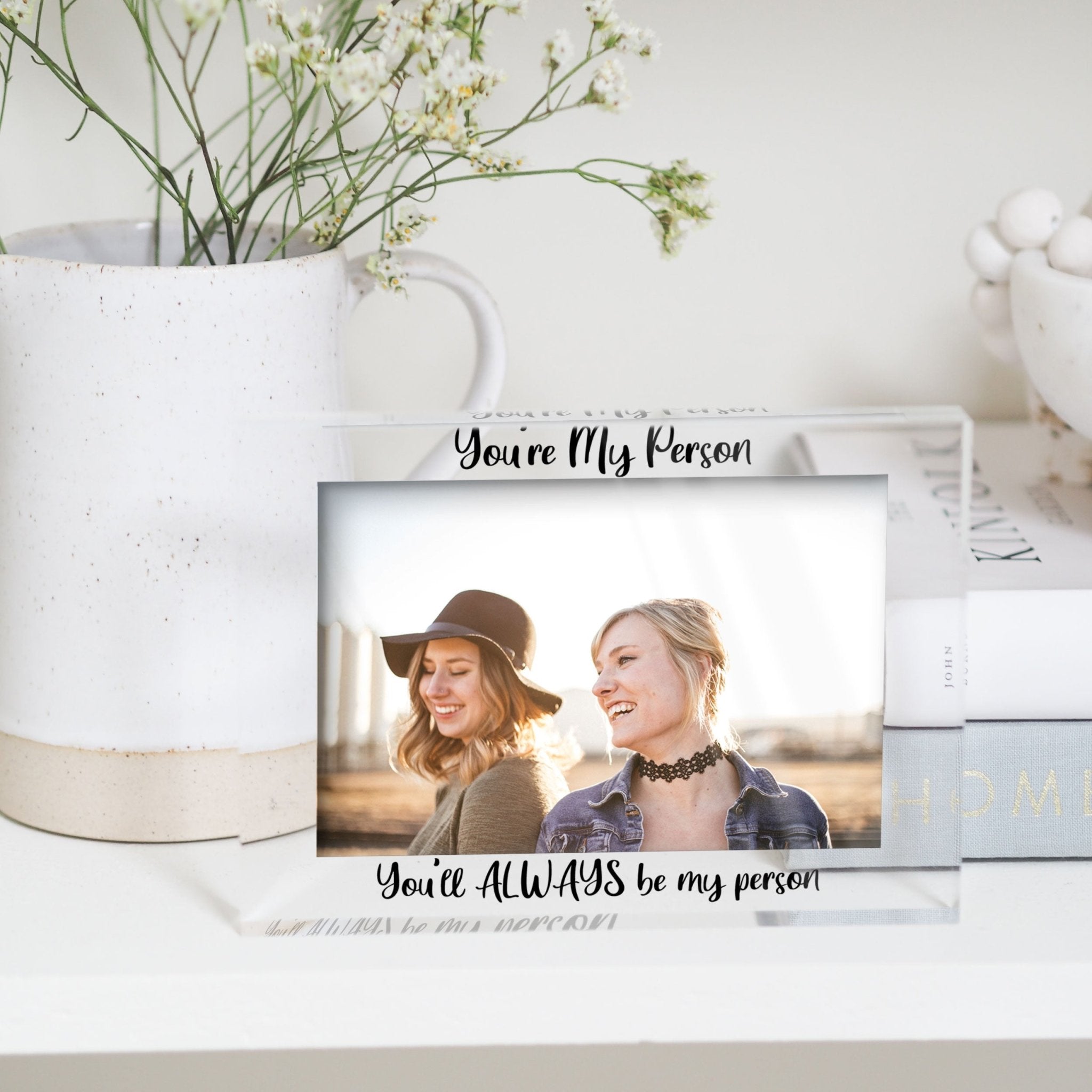 You're My Person | Custom Photo Frame For Best Friend | Best Friend Photo | Picture Frame For Friend PhotoBlock - Unique Prints